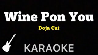 Doja Cat  Wine Pon You  Karaoke Guitar Instrumental [upl. by Grochow]