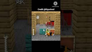 Dog Ki Madat karo 😱  video credit by BigSchoolMinecraft shorts minecraft shortsminecraft [upl. by Dari556]