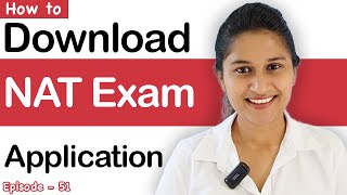 NAT exam application download කරගනිමු [upl. by Airtal]