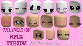 CUTE SKIN FACE CODES💕 FOR RP GAMES BerryavenueBloxburgRHS2 [upl. by Yaner]