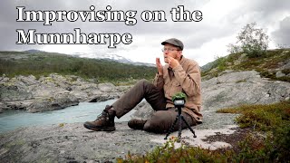 Improvising on the Norwegian Munnharpe jaw harp in the Norwegian mountains [upl. by Chaim]