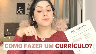 COMO FAZER UM BOM CURRÍCULO  MOLDE DE CURRÍCULO PARA ESTÁGIO EM ADMINISTRAÇAO para baixar [upl. by Halbert]