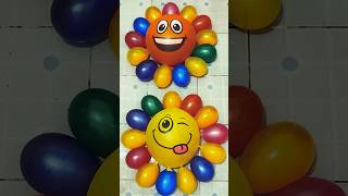 water🟡🔵 colorful balloon  Yellow Green Pink HBD Balloons amp mini balloons popping shorts [upl. by Ixela]