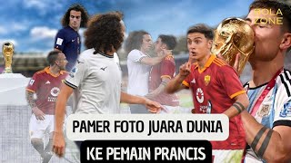 Cara Dybala membalas cekikan Guendouzi Panasnya Duel AS Roma vs Lazio [upl. by Dnalhsa]