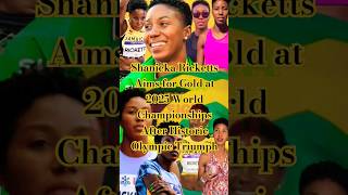 Shanieka Ricketts Aims for Gold at 2025 World Championships After Historic Olympic Triumph olympian [upl. by Fotina]