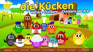 Die Kücken  We Are Chickens in German  Mi smo Pilici na nemackom  Top Music Video in Deutch [upl. by Cynthla]