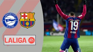 🔴​ DEPORTIVO ALAVES VS FC BARCELONE  UNE DEUXIEME VICTOIRE CONSICUTIF  AlavesBarça alaves [upl. by Chimene503]