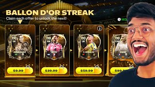 Ballon dOr Streak Packs are Broken FC MOBILE [upl. by Asamot]