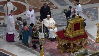 Christmas Midnight Mass with Pope Francis 2023 HD [upl. by Alemap311]