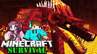 Raksasa Kaiju TUNGGANGAN HEROBRINE Bersemayam Di Puncak Neraka  Minecraft Survival Bucin S4 29 [upl. by Jessica217]