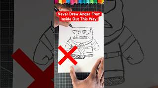 Never Draw Anger THIS Way 😡 Inside Out art insideout2 shorts [upl. by Nadine325]