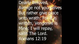 Why God Asks Us Not to Seek Revenge Romans 1219 bibleverseofthedaykjv bibleverse [upl. by Beekman]