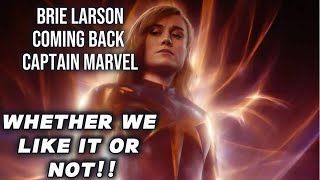 Brie Larsons Captain Marvel coming back Full Force [upl. by Erodisi437]