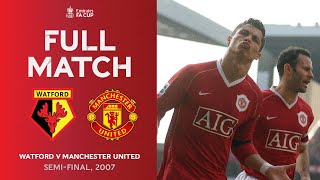 FULL MATCH Replay  Rooney amp Ronaldo Star in 2007 SemiFinal  Watford v Man United [upl. by Alamak]