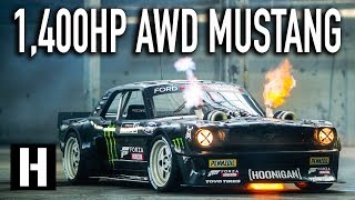 Ken Blocks 1400hp AWD Ford Mustang Hoonicorn V2 Straight from Gymkhana TEN [upl. by Alah102]