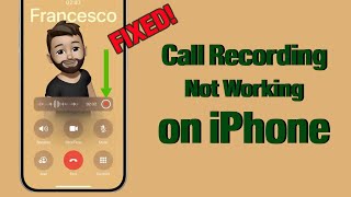 Fixed iPhone call Recording not Working After iOS 18 Update  Apple info [upl. by Scoles]