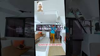 Оцените пространство Tanna 47 от верфи Fountaine Pajot размер сравним с суперяхтами [upl. by Ilse771]