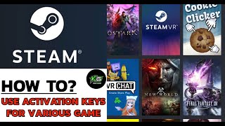 How to Use Activation Keys for Various Game on Steam 2024 [upl. by Sharity]