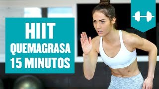 Rutina HIIT para adelgazar 15 minutos en Casa  HIIT Quema Grasa [upl. by Ledda]