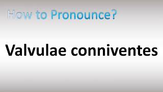 How to Pronounce Valvulae conniventes [upl. by Merri]