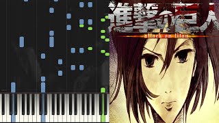 This Beautiful Cruel WorldUtsukushiki Zankoku na Sekai  Attack on Titan ED1 Piano Cover  Sheets [upl. by Philps]