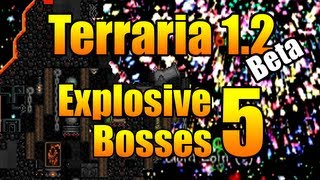 Terraria 12  Firework Boss kills BETA [upl. by Anaihr]