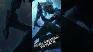 AKALI COLMILLO DE PLATA leagueoflegends skin akali riotgames riot lolskins skinspotlights [upl. by Anialeh]