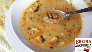 TELEĆA ČORBA VEAL SOUPBOKINA KUHINJA [upl. by Lowry773]