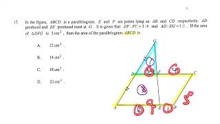 HKDSE 2012 Paper 2 Q17 Area ratio [upl. by Lexie456]