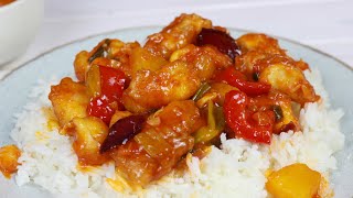 Hähnchen mit SüßSauer Sauce I Chinesisches Rezept [upl. by Melc227]