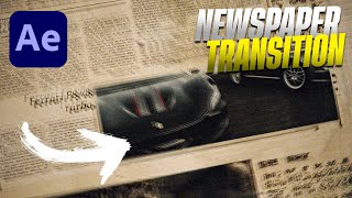 3D Newspaper Transition Effect Tutorial  After Effects [upl. by Tania33]