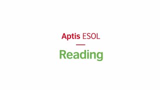 Aptis ESOL Reading test – format and tips [upl. by Ialokin3]