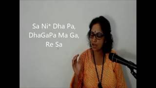 Raag Khamaj Tutorial by Aradhana Karhade [upl. by Ymij]