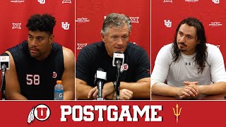 Utah vs Arizona State  Postgame Press Conference [upl. by Tila5]