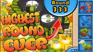 Bloons TD Battles WORLD RECORD  Round 333 [upl. by Norrehc906]