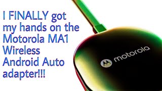 Motorola MA1 Wireless Android Auto Adapter Setup and Initial Review [upl. by Hitt]