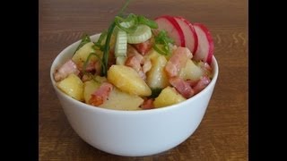 Kartoffelsalat mit Speck und Zwiebeln [upl. by Merp]