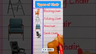 Chairs Name in EnglishTypes of Chairs in EnglishKinds of Chairs [upl. by Refanej]