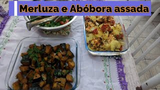 Receitas da Mary  Merluza e Abóbora assada no forno a lenha [upl. by Raquel497]