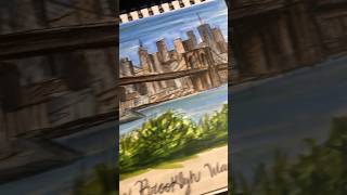 Drawing of the Brooklyn Bridge 🗽Spread love it’s the Brooklyn way🗽drawing brooklyn newyork [upl. by Pimbley]