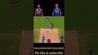 3 BALLS BOWLING CHALLENGE UMRAN MALIK VS NATRAJAN shorts [upl. by Arlena787]