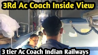 3Rd Ac Coach Inside View  3 tier Ac Coach Indian Railways  3a Coach In Train Sleeper Class Coach [upl. by Alben653]