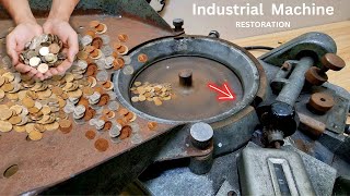 French Coins Counting Machine Restoration  Uncovering the Mystery of a Rare Machine [upl. by Shandeigh]