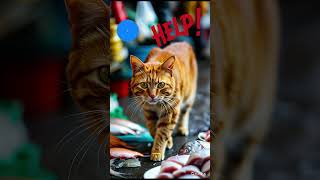 Cat in the market cuteanimal cat cute cutecat catlover cutepet funny petcat [upl. by Farrand848]