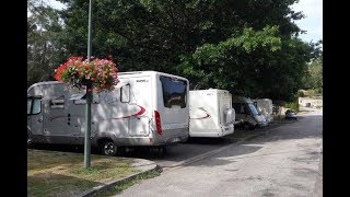 Club Motorhome Aire Videos  Bellac Limousin France [upl. by Eanod5]