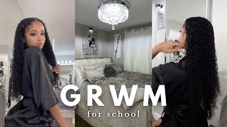 GRWM for School Hair Tutorial Chit Chat Drive With Me amp More  Vlogmas Day 12 [upl. by Eineeuq]