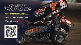 Breathtaking 2024 Australian Sprint Car Championship  Feature Race [upl. by Amhser]