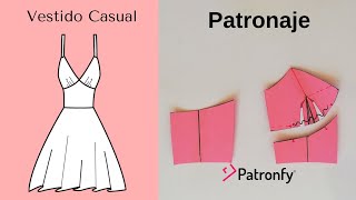 Como hacer un vestido de corte imperio  Patronaje [upl. by Arukas308]