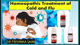 COLD AND FLU  Homeopathic Medicines for Cold and Flu  Running Nose drpriyankashomeopathy [upl. by Body]