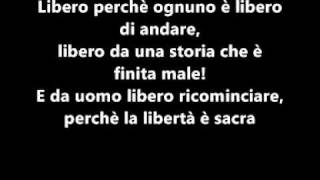 Libero Fabrizio Moro testo [upl. by Atsillak396]